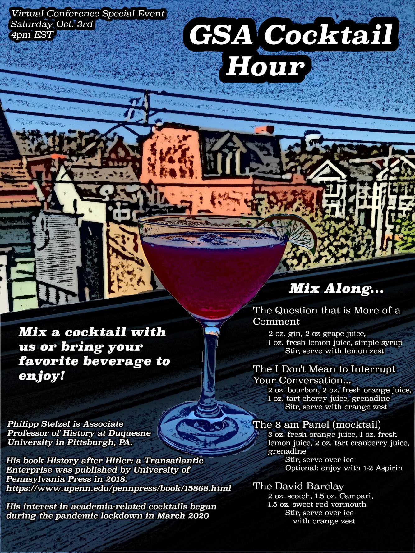 GSA Cocktail Hour Flyer 2020